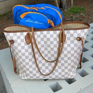 Louis Vuitton Neverfull Azure MM(SA3183)